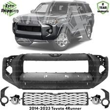 Front Bumper Cover Fascia & Lower Grille Kit For 2014-2023 Toyota 4Runner