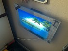 Vintage Motion Light Tropical Ocean Beach Huts, Framed Wall Art Picture Y2K — photo 2