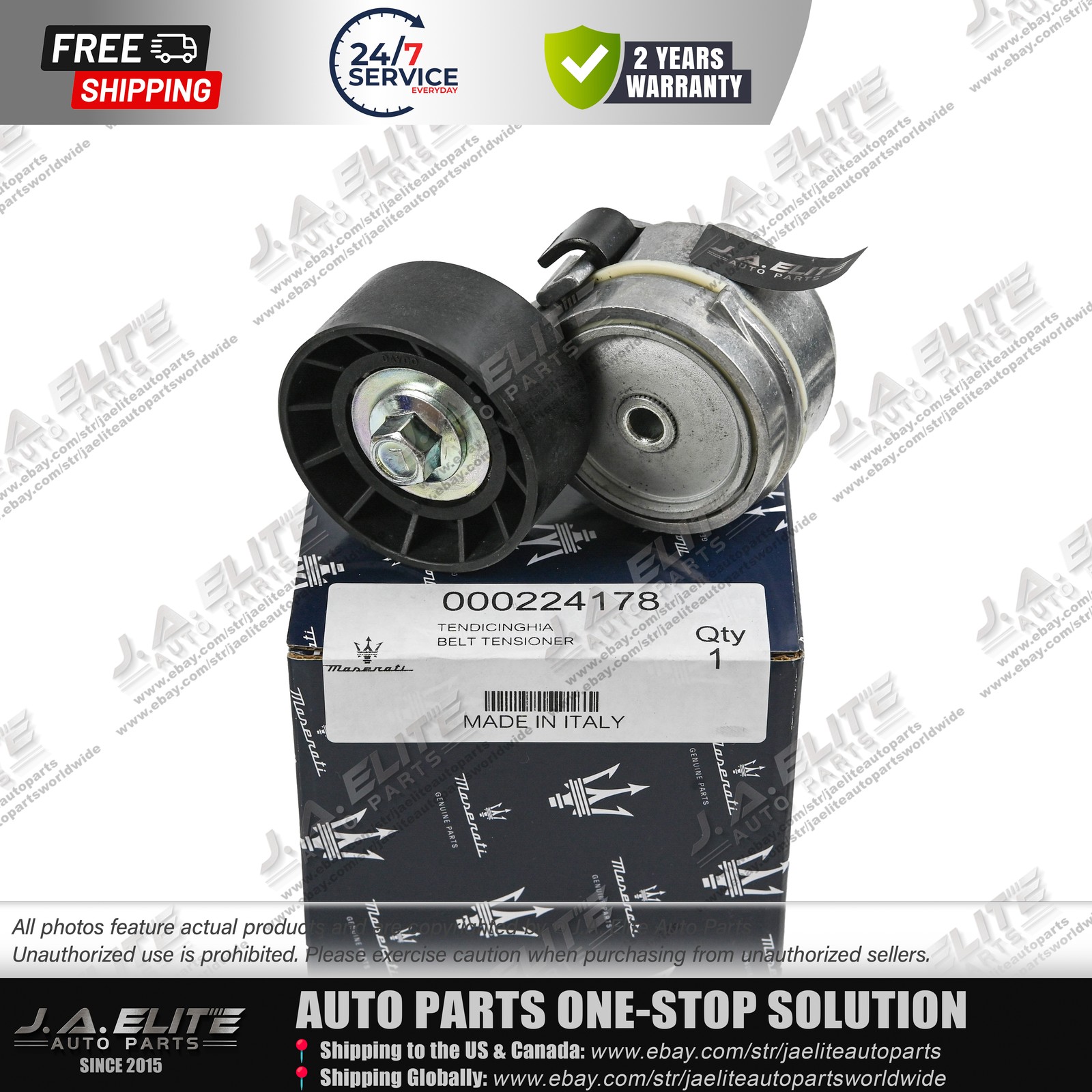 4pcs Genuine Belt Tensioner Pulley Kit fit Maserati Quattroporte GranTurismo GC