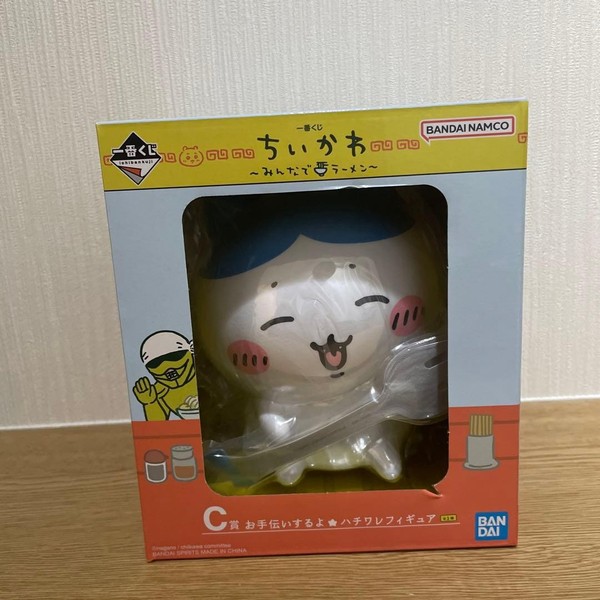 Figura Hachiwara (Hachiware) Ichiban Kuji Minna de Ramen Premio C ABS, 15+,