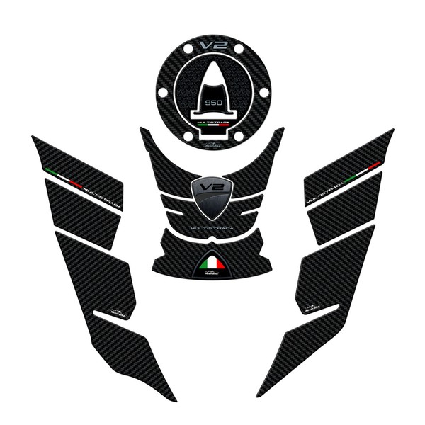 Kit Basic Aufkleber 3D Kompatibel Mit Ducati Multistrada 950 V2-V2S 2022-2024-image