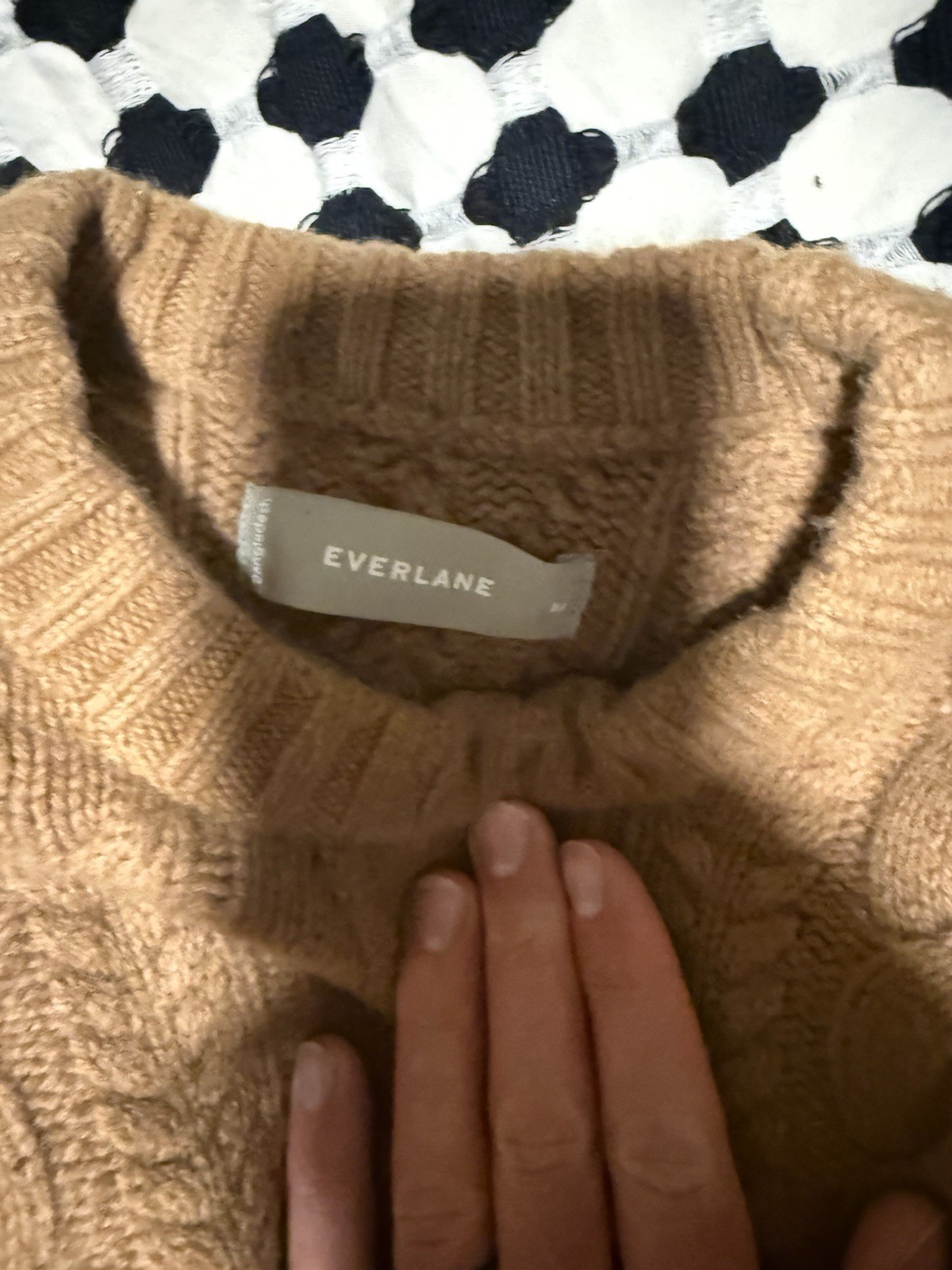 Everlane Cable Wool Sweater Medium EUC - image 4