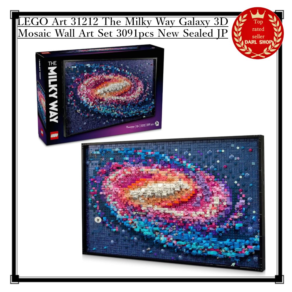 LEGO Art 31212 The Milky Way Galaxy 3D Mosaic Wall Art Set 3091pcs