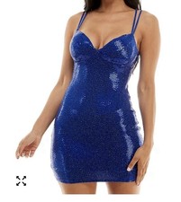 B Darlin Juniors' Cross-Strap V-Neck Bodycon Dress, Size 3/4