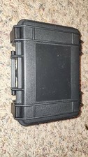 Black Hard Case Rigid Plastic With Foam Rugged Padded For Camera Accessory