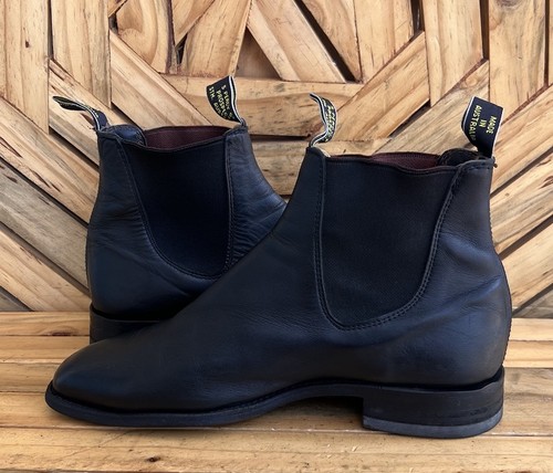 Rm williams Craftman Black Leather Comfort Chelsea Boots Size UK 7.5 H /US 8.5 - Picture 7 of 14