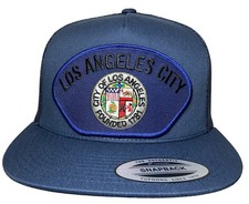 City of Los Angeles Hat Navy Mesh Snapback California Hat Usa Flag Hat