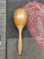VINTAGE WOODEN MARACAS  one 