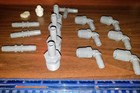Plastic plumbing insert fittings assortment lot for tubing or PVC — photo 2