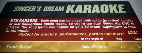 Singer's Dream Karaoke: Country Male Hits (DVD, 2011) LYRIC BOOK ENCLOSED "NEW" - Picture 3 of 3