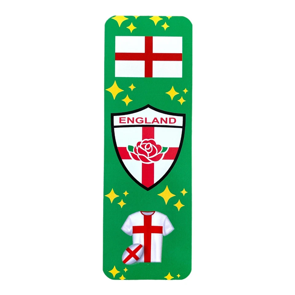 ORIGINAL England Rugby Bookmark 6 Nations Rugby Book Sport New Gift Bookmarks