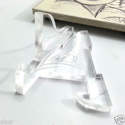 Acrylic Adjustable Stand Photo Frame Small Mobile Compact Display Holder 2-Piece