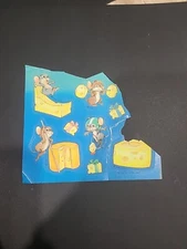 Vintage 1980s  Hallmark Stinky Cheesse S&S Partial Sticker Sheet