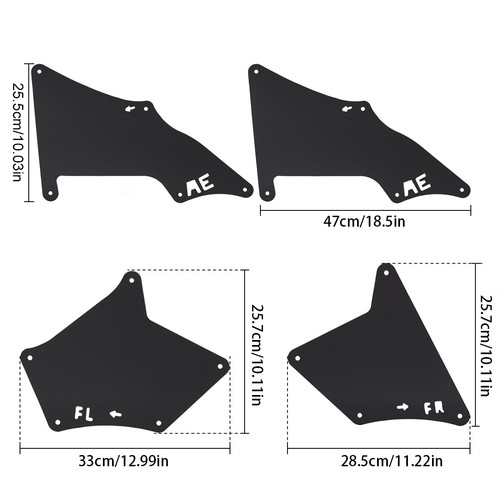Forros de guardabarros protectores contra salpicaduras 4 piezas para Toyota 4Runner GX460 GX470 FJ 53886-35020 - Imagen 8 de 13