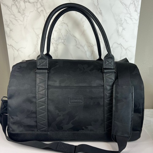 Corkcicle Black Camo Invahoe 24 Duffel Cooler Wine Cooler Vegan Leather Festival