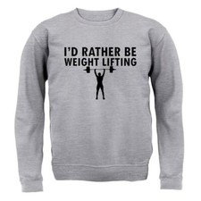 I'd Rather Be Weight Lifting - Adult Hoodie / Sweater - Weights Lift Gym Workout