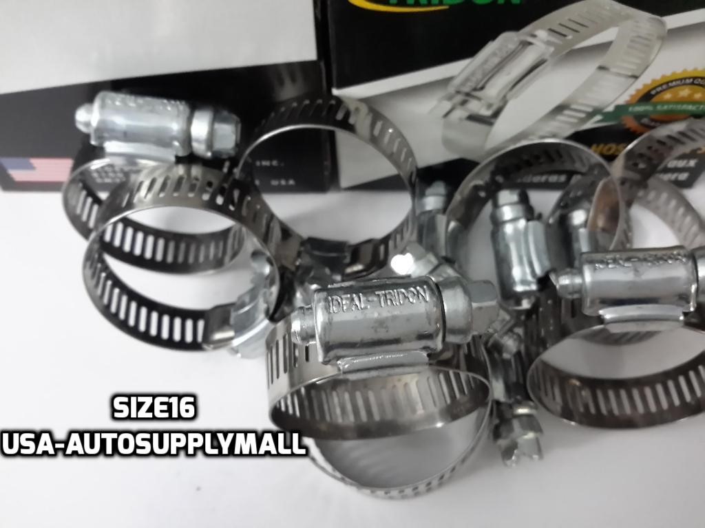 IDEAL-Tridon Hose Clamps, Abrazaderas Size 16(18 To 38 Mm),Box Of 10 Made In USA - Foto 6