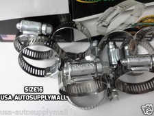 100 pcs IDEAL Hose Clamps,Size #16 (18-38 mm), (1 1/16" to 1 1/2") Made in USA