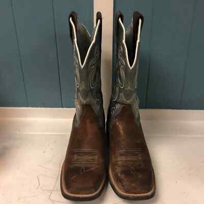 Ariat brown oiled sapphire blue rowdy QuickDraw western  display picture 3