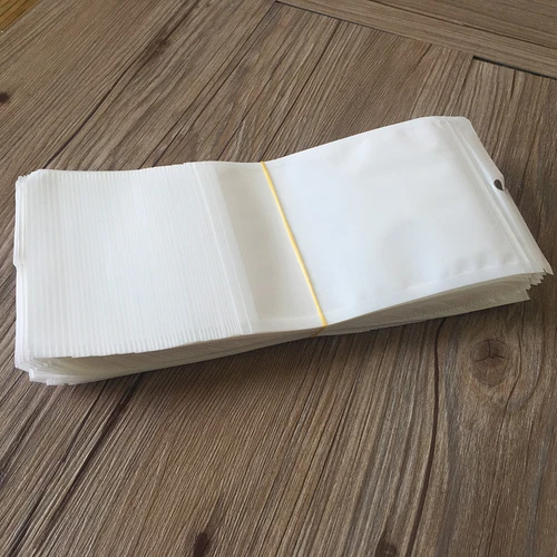 Dichtung weiß klar Plastiktüten wiederverschließbar Aufhängelochbeutel für Zubehör - Bild 2 von 8