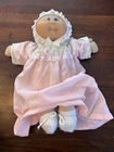 Vintage 1982 Coleco Cabbage Patch Kids Newborn W Original Gown Baby 14” Doll