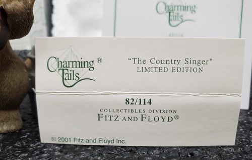 *NIOB* Charming Tails: The Country Singer - 82/114 - *Rare* Pristine Condition - Imagen 10 de 11