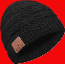Wireless Bluetooth Music Beanie Hat Unisex Medium Black 20hrs 33ft 120DB Warmest