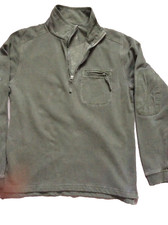 Felpa Lazy Jack pullover donna verde top taglia piccola logo collo alto zip invernale