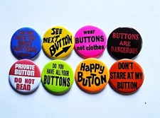 Vintage Reproduction Pinback Buttons Magnets & Bottle Openers. Button set 04