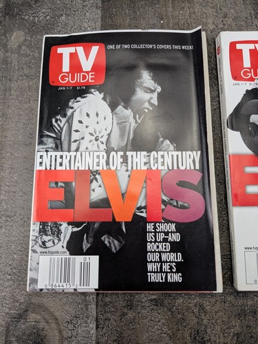 TV GUIDE: ELVIS -Entertainer of the Century, 1-1-7- 2000; Set of 2 - Picture 2 of 5