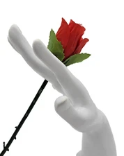 Magic Trick Appearing Rose Flower Street Illusion Magician Prop T7