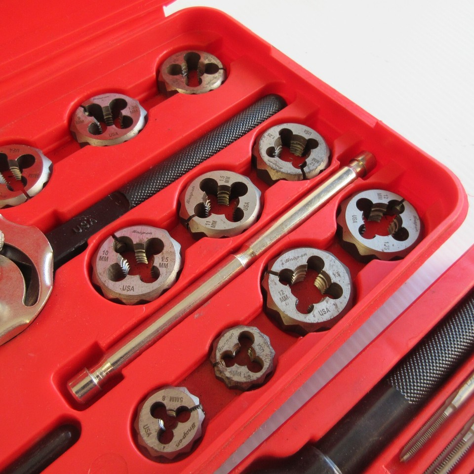 Snap On Tools TDM117A Metric Tap And Die Set AS SHOWN eBay