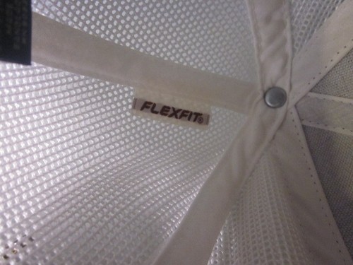 Port Authority Flexfit Mesh Back Cap PURPLE AND WHITE SIZE S/M - Picture 4 of 4