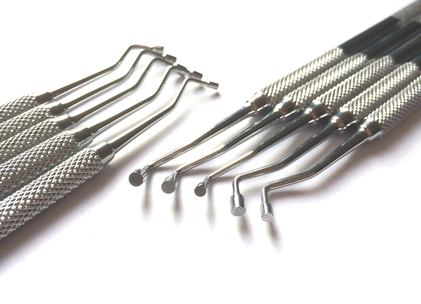 5X AMALGAM PLASTIC FILLING SMOOTH & SERRATED INSTRUMENT PLUGGERS SET DENTAL