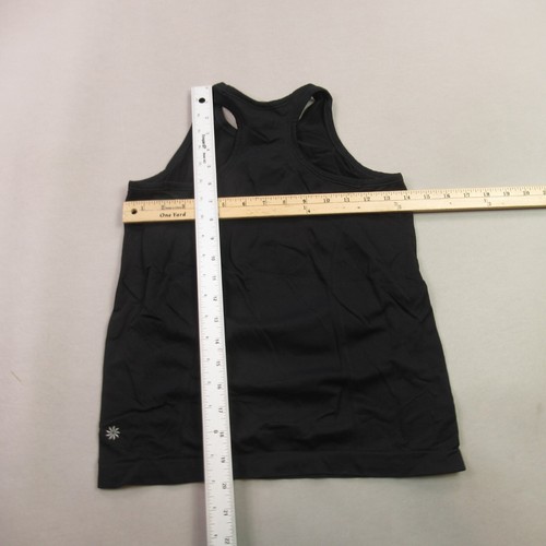 Athleta Shirt Girls Large Sleeveless Activewear Black Lightweight Workout - Picture 8 of 10