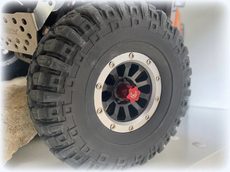 Radnabe M4 rot 4 St. Radschraube 1:10 Crawler Truggy Buggy Truck Absima 2560026 - Bild 2 von 2