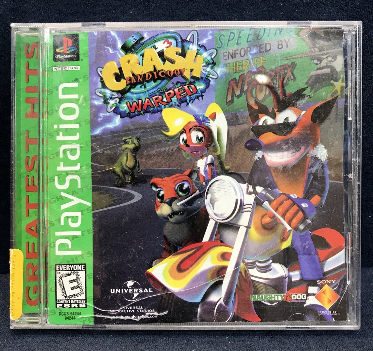 Crash Bandicoot 3 Warped – PS1 – Complet (jeu, Boîtier, Livret) – Bon état