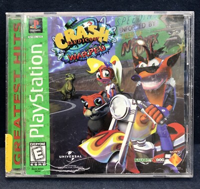 Crash Bandicoot 3 Warped Greatest Hits Playstation 1 PS1 Complete CIB