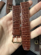Vintage Watch Strap 20 mm  Leather Nos Top Quality V57