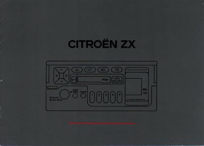 CITROEN ZX AUDIOSYSTEM Bedienungsanleitung Verona Cambridge Betriebsanleitung RN