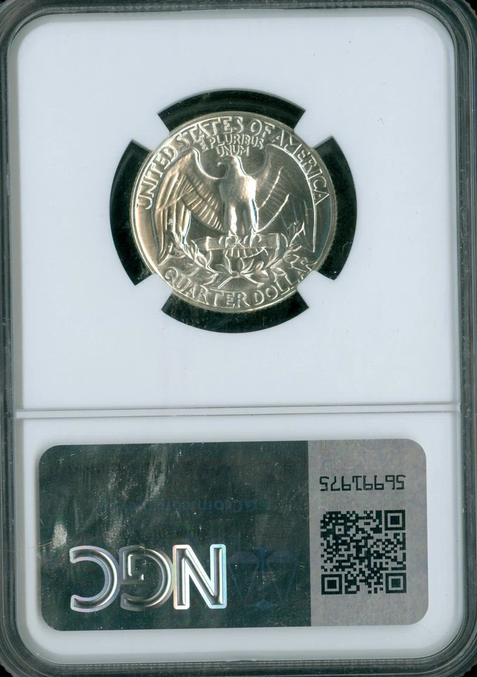 1964 WASHINGTON QUARTER NGC PF68  PQ MAC SPOTLESS . - Image 2 of 2