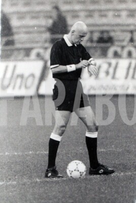 Photo de presse vintage Football,Pierluigi Collina,Années