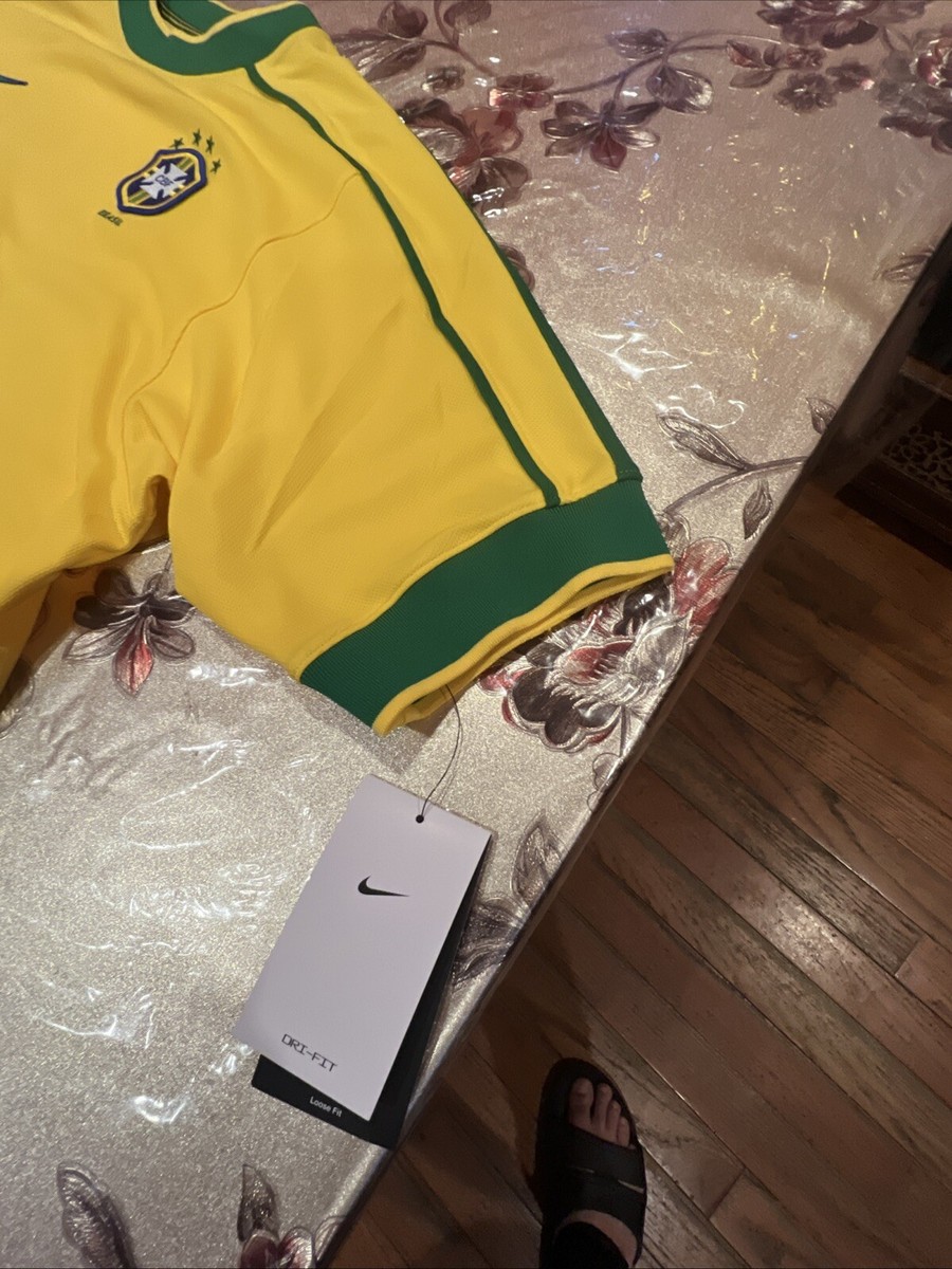 Nike Brazil Ronaldo #9 Reissue 1998 World Cup Home Jersey Nike Brazil Ronaldo #9 Reissue 1998 World Cup Home Jersey