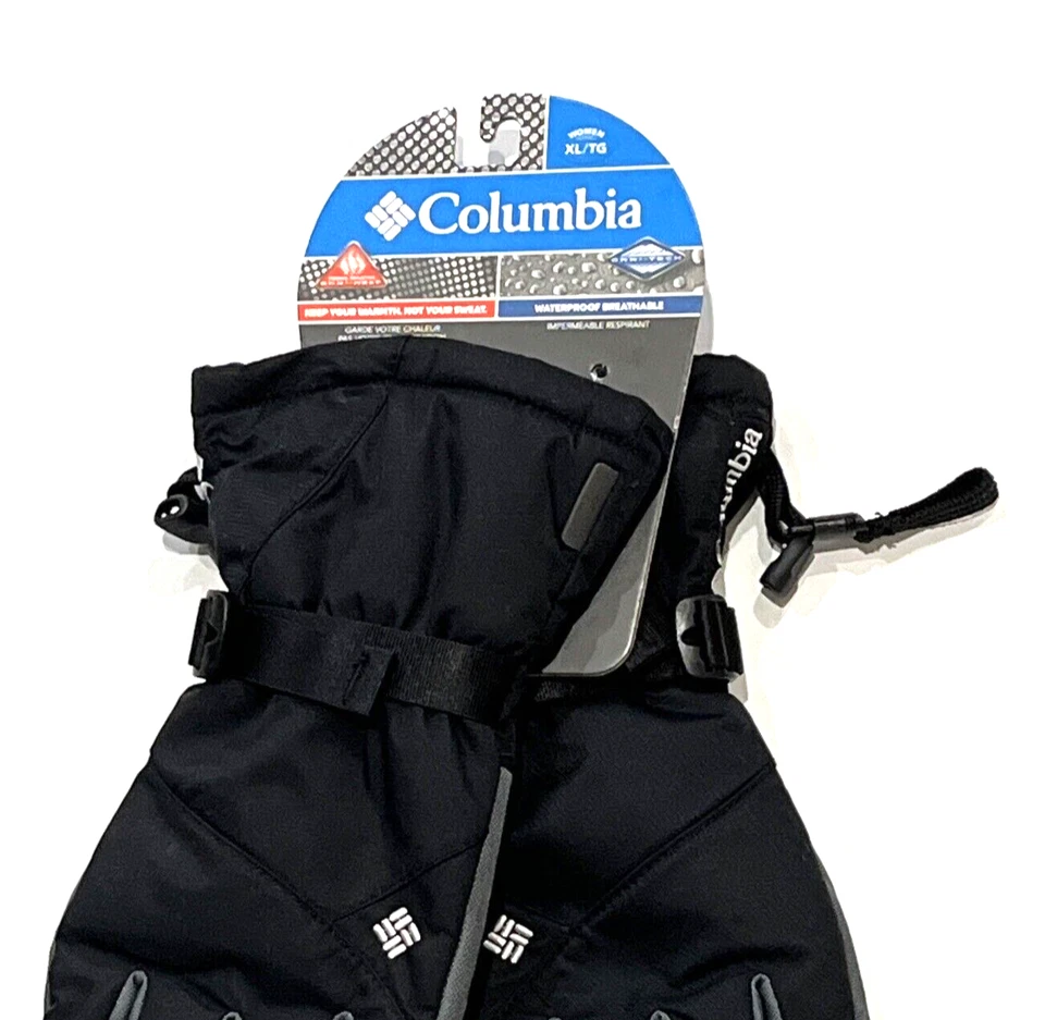 Guantes forrados omni-calor Columbia Powderhouse para mujer - talla XL - negros Foto 3 de 4