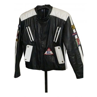 Vintage Polo Ralph Lauren 1992 Racing Leather Jacket XL | eBay
