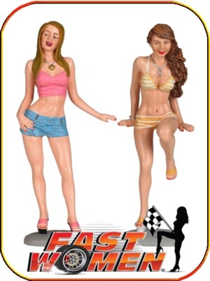 Fast Women 324 Spokemodels 1:18 - Lot of 2 Figures