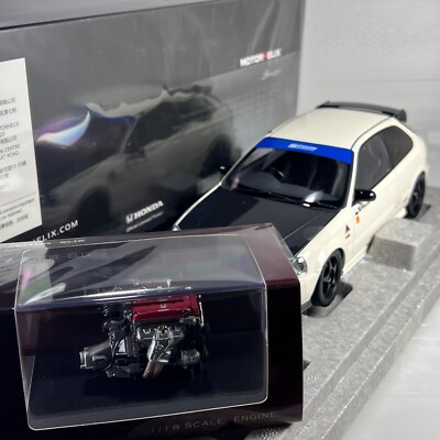 ミニカー MOTORHELIX 1/18 EK9 1/18 Motorhelix Honda Civic Type R (EK9) (Championship White