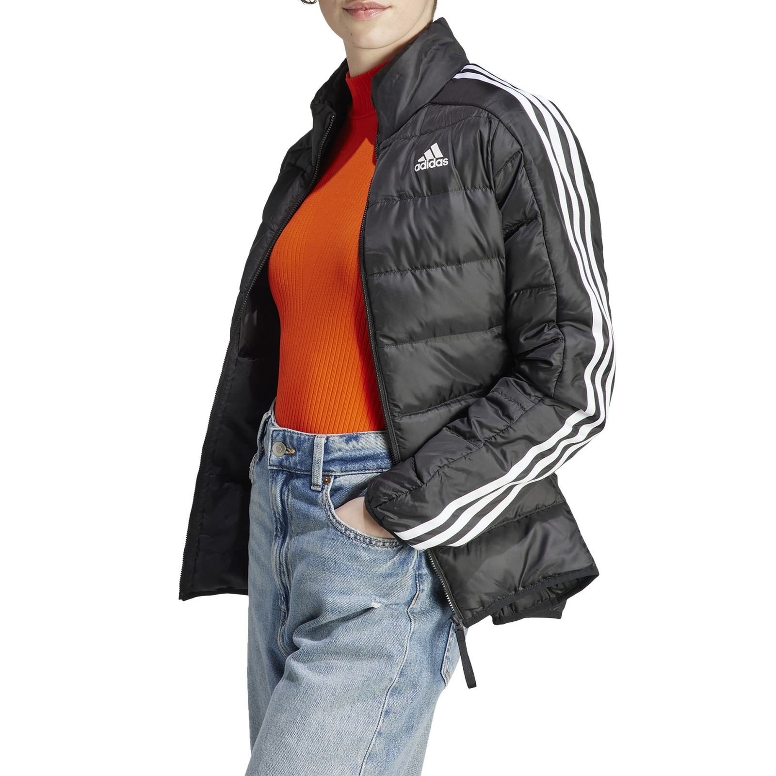 Кроссовки Adidas Piumino da Donna Essentials с 3-мя полосками Nero Taglia L Код HZ5726