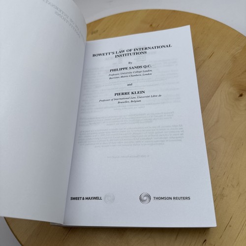 Bowett's Law of International Institutions Philippe Sands Paperbac Sixth Edition - Bild 4 von 16