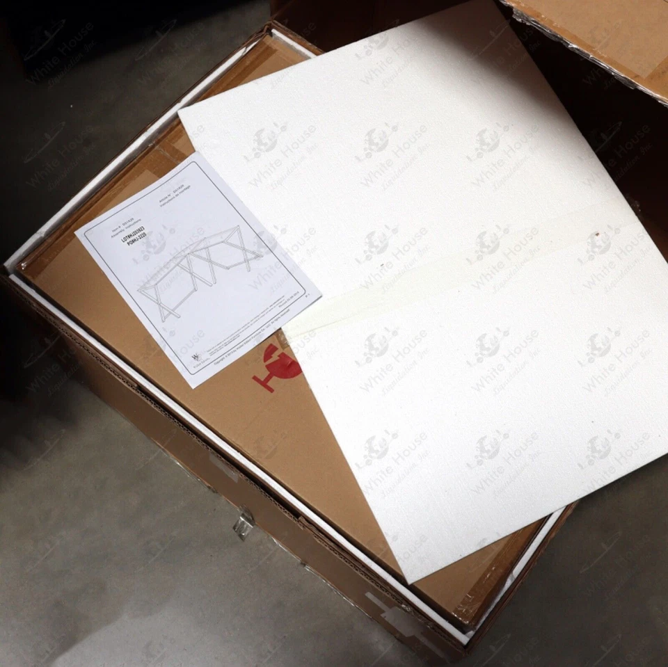 Escritorio de computadora Walker Edison Soreno de vidrio en forma de L D51W29 Foto 4 de 4